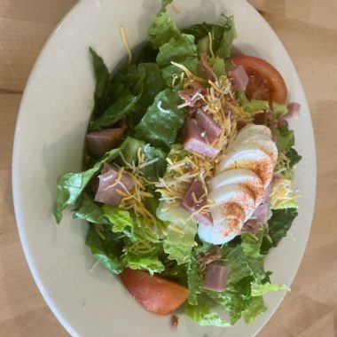 406 Chopped Salad with crisp greens and fresh vegetables